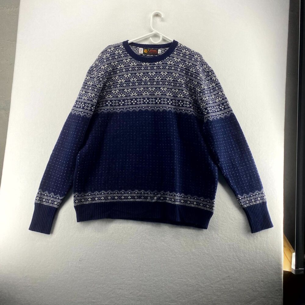 Jersild Distinctive Sportswear Tall Wool Blend Long Sleeve Sweater Mens Size XL